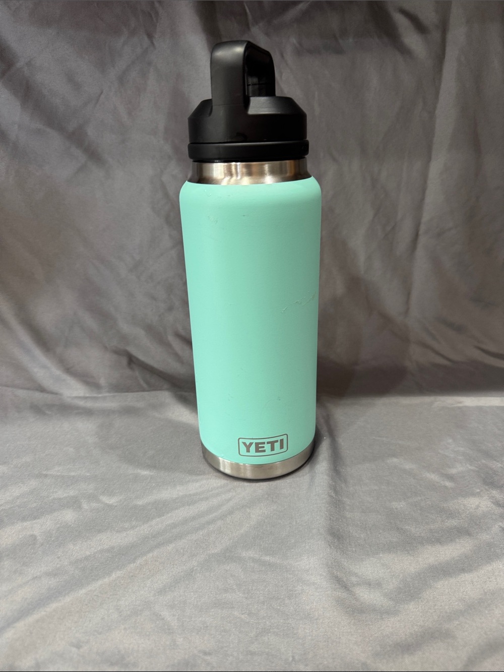 Mint green yeti insulated bottle